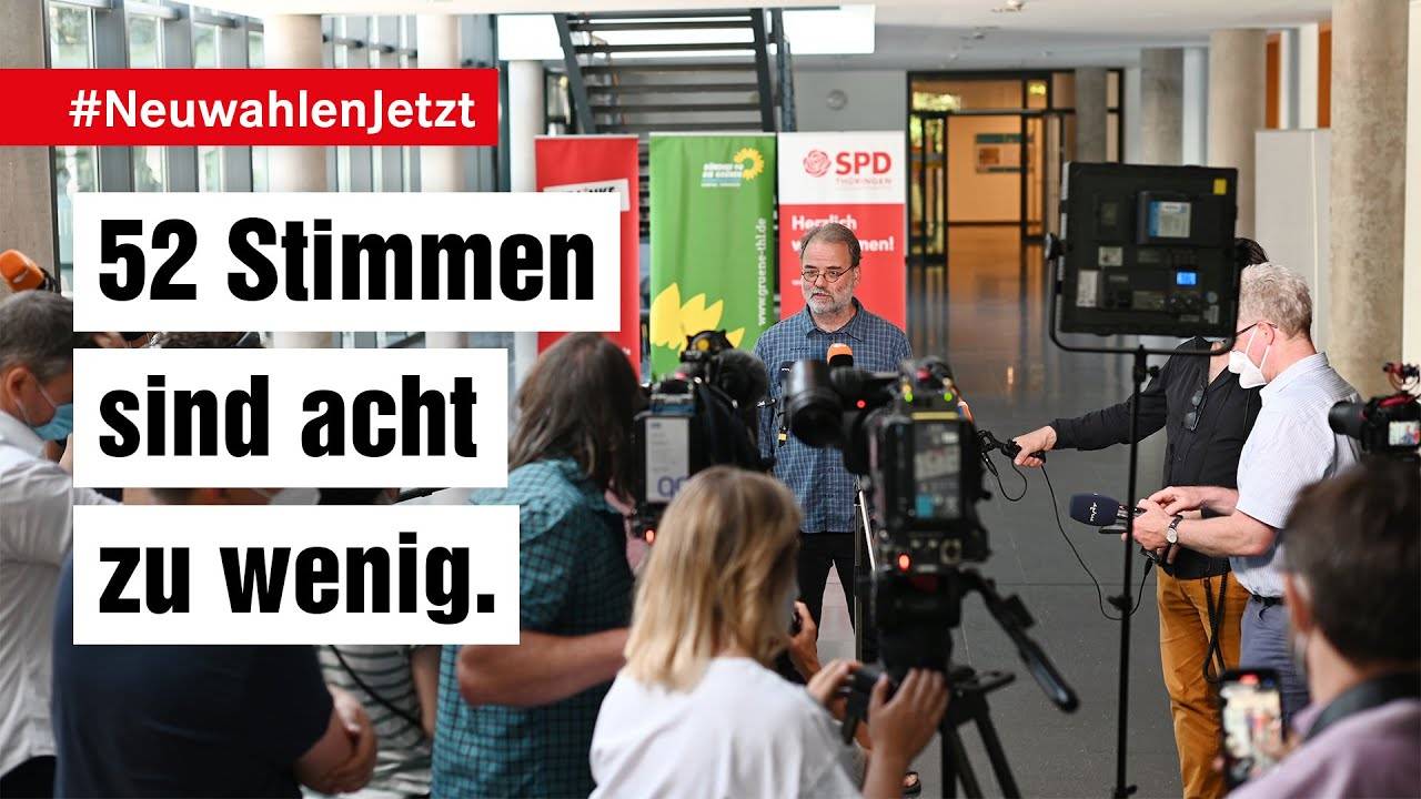 #NeuwahlenJetzt in Thüringen – 52 Stimmen sind 8 zu wenig