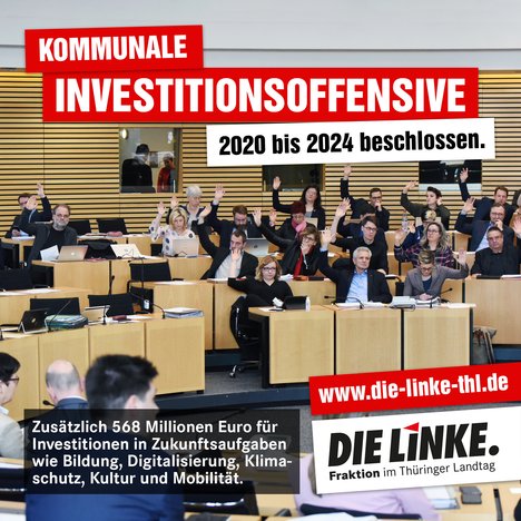 Kommunale Investitionsoffensive beschlossen.